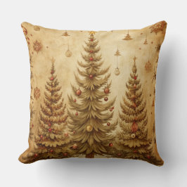 Vintage Christmas Pillow – Retro Holiday Design クッション