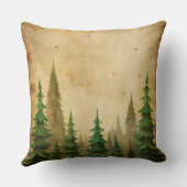 Vintage Christmas Pillow – Retro Holiday Design クッション (裏面)