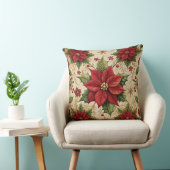Vintage Christmas Pillow – Retro Holiday Design クッション (椅子)
