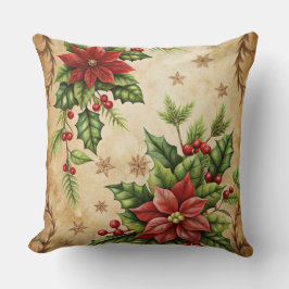 Vintage Christmas Pillow – Retro Holiday Design クッション
