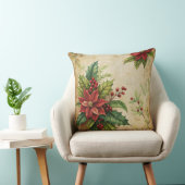 Vintage Christmas Pillow – Retro Holiday Design クッション (椅子)