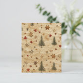 Vintage Christmas Pine on Parchmentスクラップブック (スタンド正面)