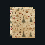Vintage Christmas Pine on Parchmentスクラップブック<br><div class="desc">Parchmentスクラップブック紙シート上のヴィンテージクリスマスパインの永遠の魅力で休日のクラフトプロジェクトを変換する。手で描いた常緑樹や星、複雑に細かい雪お洒落片のデザインが印象的で、クリスマスのノスタルジックなエッセンスを完璧に捉えている。ミュートされた赤、金ゴールド、緑のアクセントは、すべてのプロジェクトに暖かさと優雅さを与えるフェスティバルで控えめなパレットを作成する。質感のある茶染めのパーチメントスタイルを背景に、紙は美しい熟成と風化した外観を持ち、手作りの古い世界の芸術感覚を引き起こす。あなたは、休日のスクラップブックのレイアウトを設計するパーソナライズされたか、カードを作成するか、特別な贈り物をラッピングするかにかかわらず、この両面スクラップブック紙は完璧なヴィンテージtouchを提供する。2種類のプレミアム紙と3種類の汎用性の高いサイズで利用でき、素朴な魅力と汎用性モダンを組み合わせて、すべてのクラフトニーズに合わせる。</div>