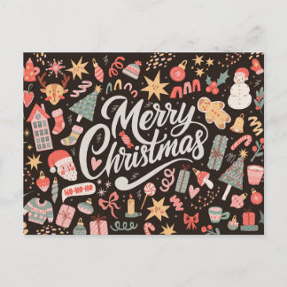 Vintage Christmas Postcard シーズンポストカード