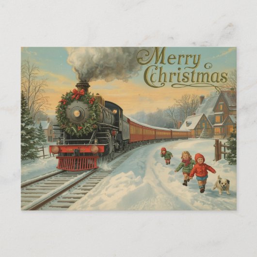 Vintage Christmas Postcard シーズンポストカード (正面)