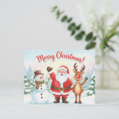 Vintage Christmas Postcard ポストカード (スタンド正面)
