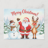 Vintage Christmas Postcard ポストカード (正面)