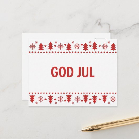 Vintage Christmas Postcard ポストカード (正面/裏面インサイチュ)