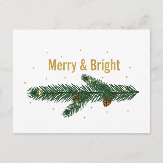 Vintage Christmas Postcard ポストカード (正面)