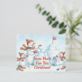 Vintage Christmas Postcard ポストカード (スタンド正面)