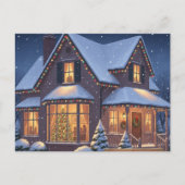 Vintage Christmas Postcard ポストカード (正面)