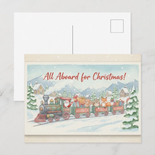 Vintage Christmas Postcard ポストカード (正面/裏面)