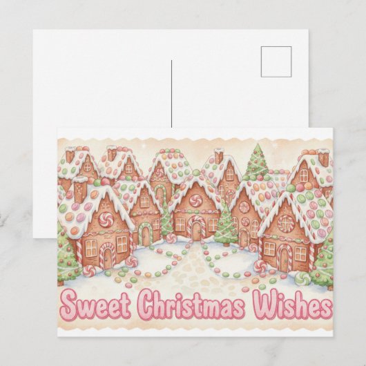 Vintage Christmas Postcard ポストカード (正面/裏面)