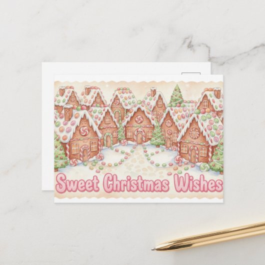 Vintage Christmas Postcard ポストカード (正面/裏面インサイチュ)