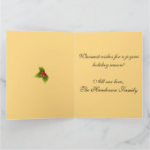 Vintage Christmas Puppy Retro Christmas カード (内部)