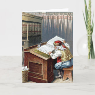 Vintage Christmas, Saint Nicholas Naughty or Nice  カード