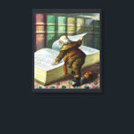 Vintage Christmas, Santa Claus いけな Nice List キャンバスプリント<br><div class="desc">ヴィンテージイラストレーションメリークリスマスの休日デザインは、本サンタクロースと彼の作品のページをフィーチャー。1889年マクラーリン・ブラザーズ発行。この物語は、世界中の良い小さな男の子や女の子のための玩具を作るサンタの仕事を物語っている。このビクトリアン時代の写真は彼のすてき図書館を通し読て、子供の名前と素敵なリストを持つ大きな本の古いサンいけなニコラスの姿を示している。</div>