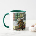 Vintage Christmas, Santa Claus いけな Nice List マグカップ<br><div class="desc">ヴィンテージイラストレーションメリークリスマスの休日デザインは、本サンタクロースと彼の作品のページをフィーチャー。1889年マクラーリン・ブラザーズ発行。この物語は、世界中の良い小さな男の子や女の子のための玩具を作るサンタの仕事を物語っている。このビクトリアン時代の写真は彼のすてき図書館を通し読て、子供の名前と素敵なリストを持つ大きな本の古いサンいけなニコラスの姿を示している。</div>