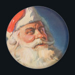 Vintage Christmas, Santa Claus いけな Nice List マグネット<br><div class="desc">ヴィンテージイラストレーションメリークリスマスの休日の画像すてきは、サンタクロースが赤い帽子を被り、クリスマスイブに彼のいけなまたは素敵なリストをチェックする。</div>