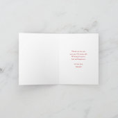 Vintage Christmas Santa Claus Smiling サンキューカード (内部)