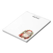 Vintage Christmas Santa Claus Smiling ノートパッド (回転)