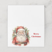 Vintage Christmas Santa Claus Smiling Small プレイスカード (外部開封)