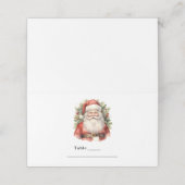 Vintage Christmas Santa Claus Smiling Table プレイスカード (外部開封)