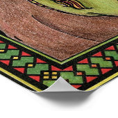 Vintage Christmas, Santa Claus Toys Clogs Shoes ポスター (角)