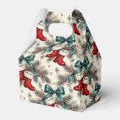 Vintage Christmas Santa’s Boots & Bows フェイバーボックス (裏面サイド)