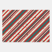 Vintage Christmas Santa’s Boots & Bows ラッピングペーパーシート (正面2)