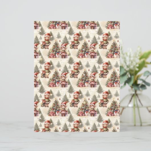 Vintage Christmas Scrapbook Paper (スタンド正面)