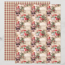Vintage Christmas Scrapbook Paper