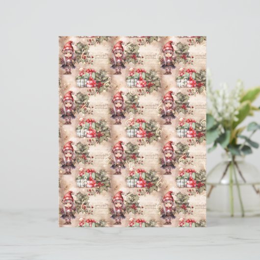 Vintage Christmas Scrapbook Paper (スタンド正面)