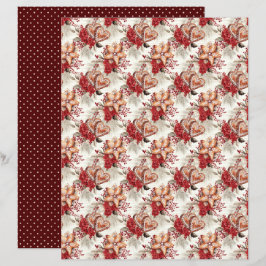 Vintage Christmas Scrapbook Paper