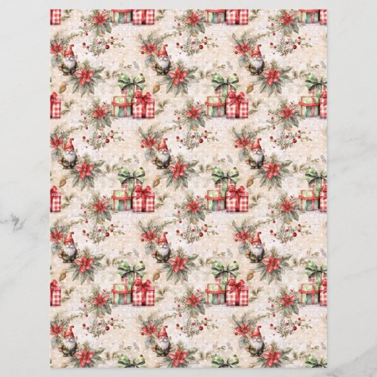 Vintage Christmas Scrapbook Paper (正面)
