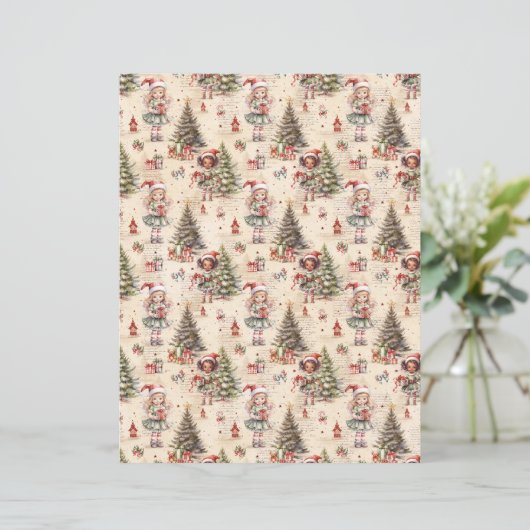 Vintage Christmas Scrapbook Paper (スタンド正面)