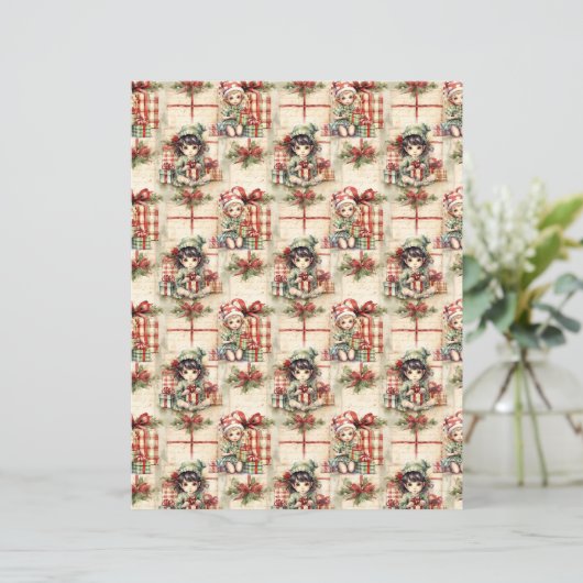 Vintage Christmas Scrapbook Paper (スタンド正面)