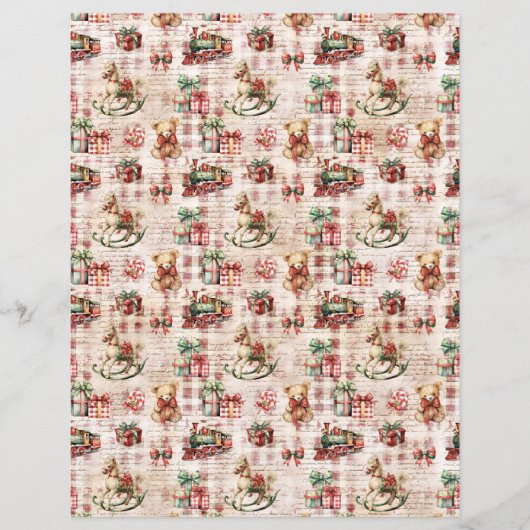 Vintage Christmas Scrapbook Paper (正面)