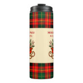 Vintage Christmas Sleigh with Gifts and Plaid  タンブラー (正面)