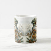 Vintage Christmas Snowman コーヒーマグカップ (中央)