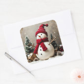 Vintage Christmas - Stickers スクエアシール (封筒)