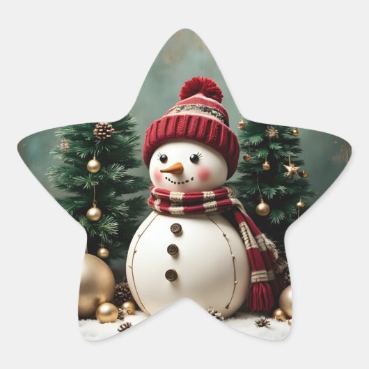 Vintage Christmas - Stickers 星シール (正面)