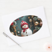 Vintage Christmas - Stickers 楕円形シール (封筒)