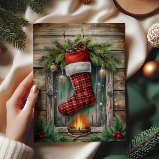 Vintage Christmas stock classic holly tissue paper 薄葉紙