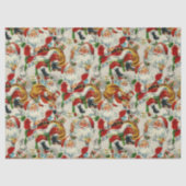 Vintage Christmas Tea Time With Santa 薄葉紙 (正面)