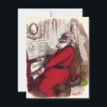 Vintage Christmas, Thomas Nast Santa Claus Piano シーズンカード<br><div class="desc">ヴィンテージイラストレーションサンタクロースのピアノビクトリアンを特集したクリスマス遊の休日デザイン。アーティスト：トーマス・ナスト。</div>
