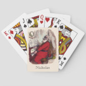 Vintage Christmas, Thomas Nast Santa Claus Piano トランプ (裏面)