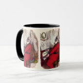 Vintage Christmas, Thomas Nast Santa Claus Piano マグカップ (正面左)