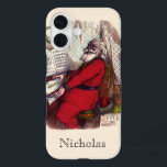 Vintage Christmas, Thomas Nast Santa Claus Piano iPhone 16ケース<br><div class="desc">ヴィンテージイラストレーションサンタクロースのピアノビクトリアンを特集したクリスマス遊の休日デザイン。アーティスト：トーマス・ナスト。</div>