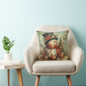 Vintage Christmas Throw Pillow クッション (椅子)